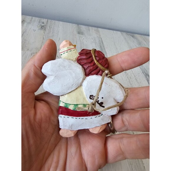 Vintage Eddie Walker Angel cherub ornament dreams wishes heart Xmas candle tree - Picture 9 of 11